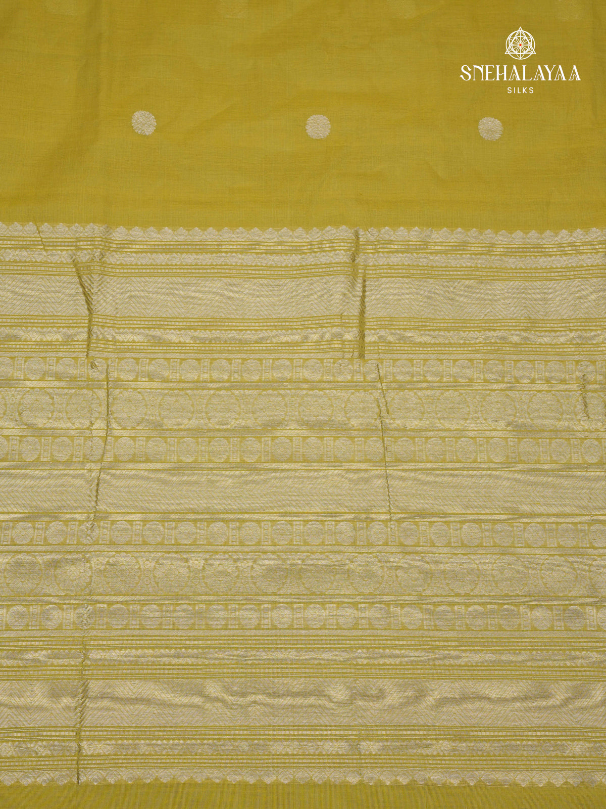 Olive Green Venkatagiri Cotton Saree