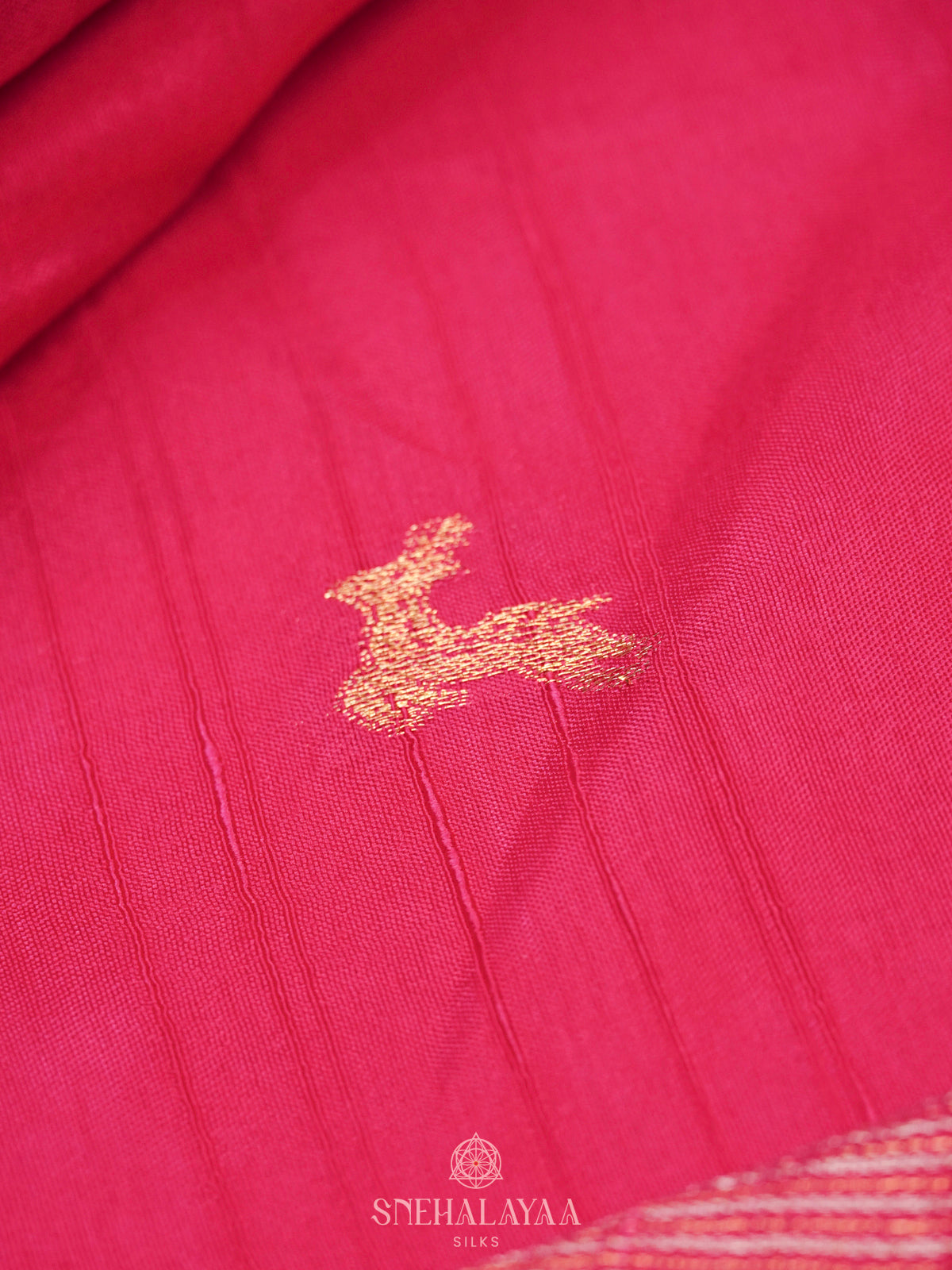 Rani Pink Banaras Saree