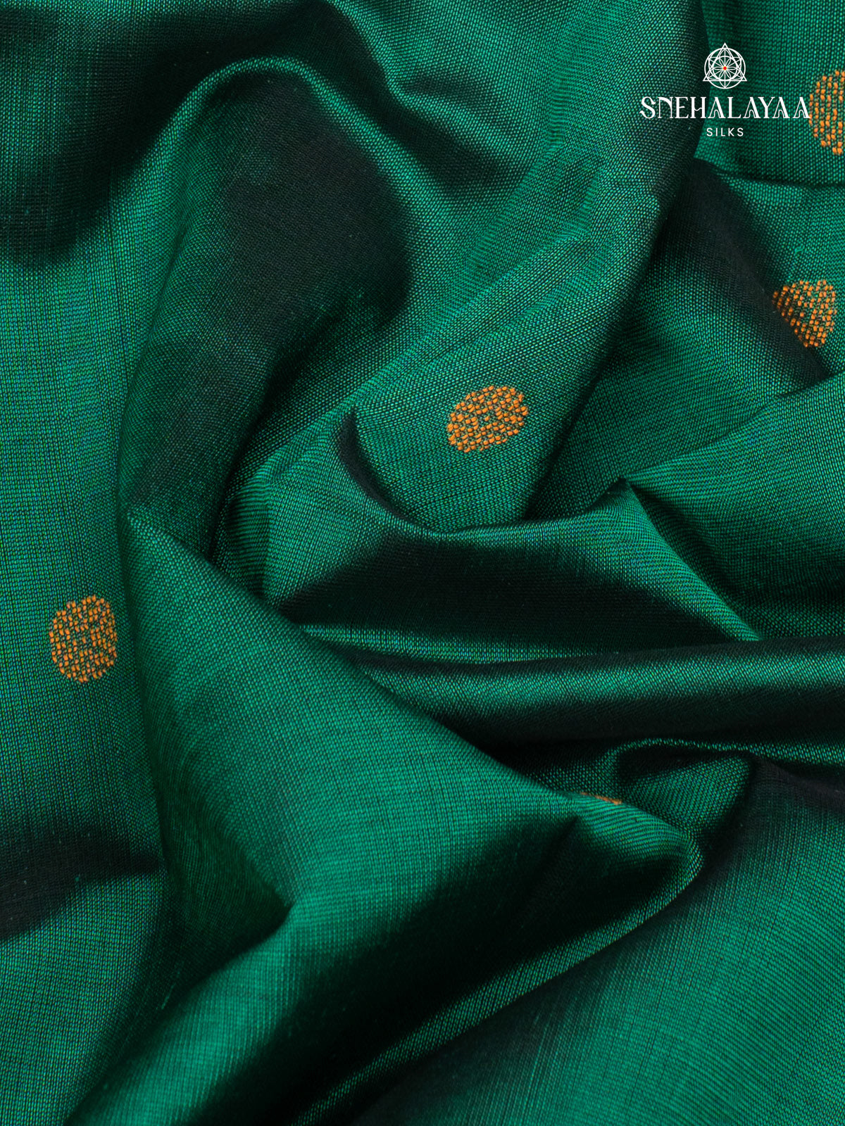 Teal Green Kanchi Silk Cotton Saree