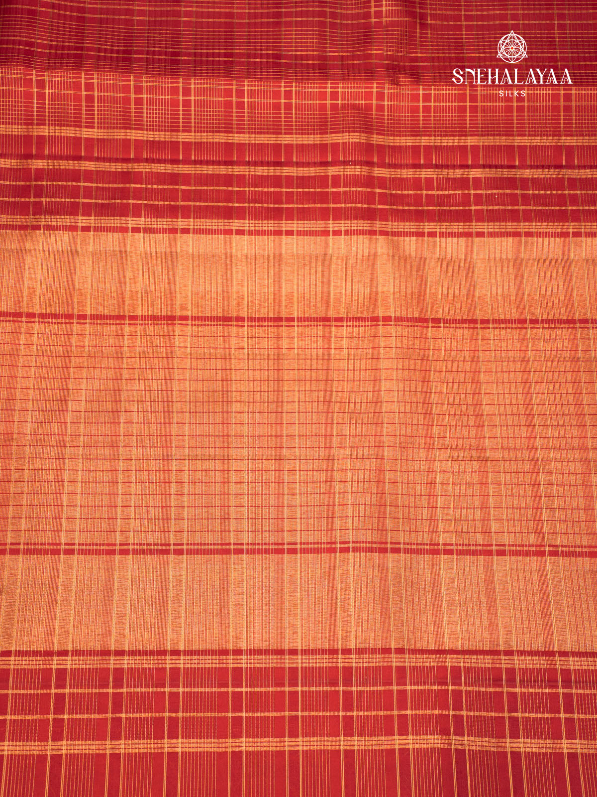 Rust Orange Kanjivaram Silk Saree