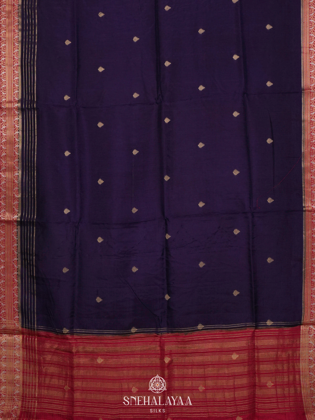 Purple Banaras Silk Saree