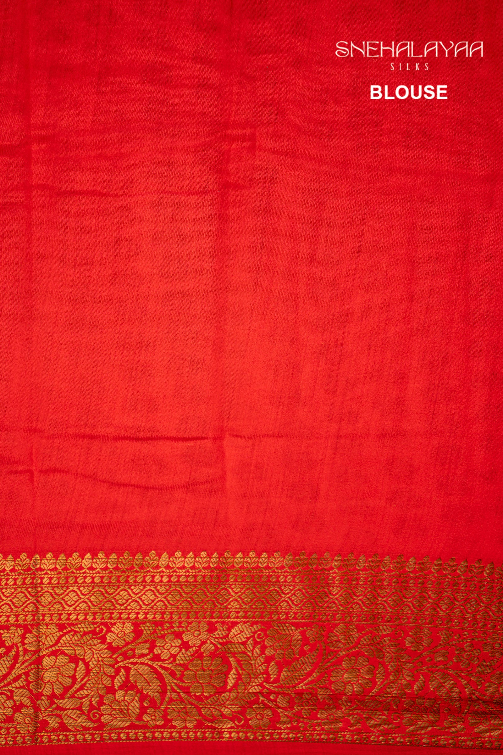 Rose Red Banaras Dupion Silk Saree