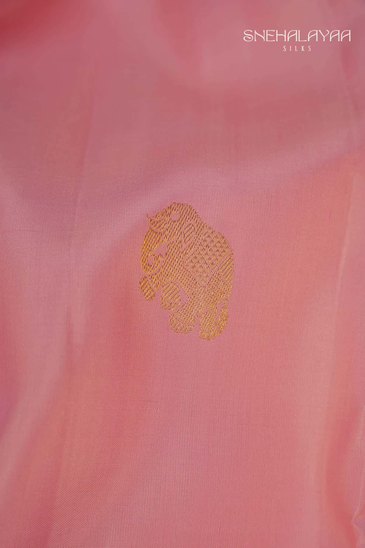 Pink Kancheevaram Silk with Butta