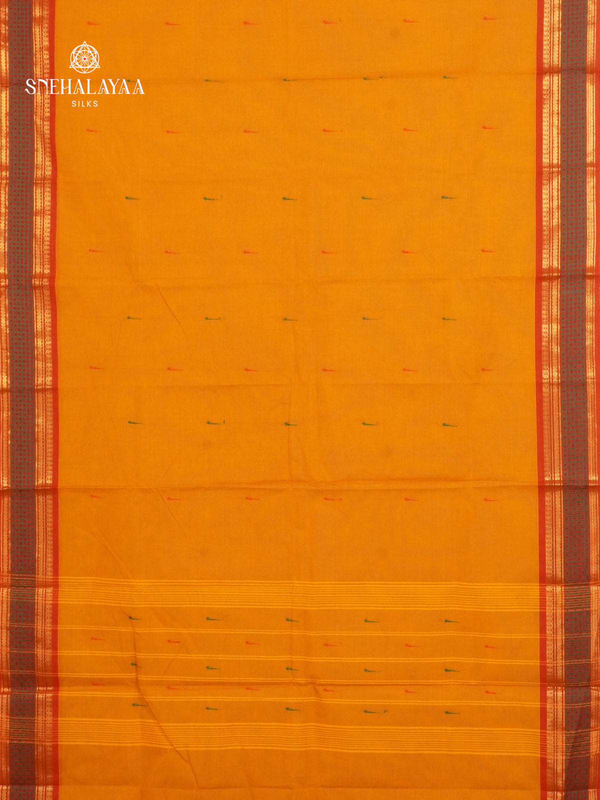 Yellow Chettinad Cotton Saree