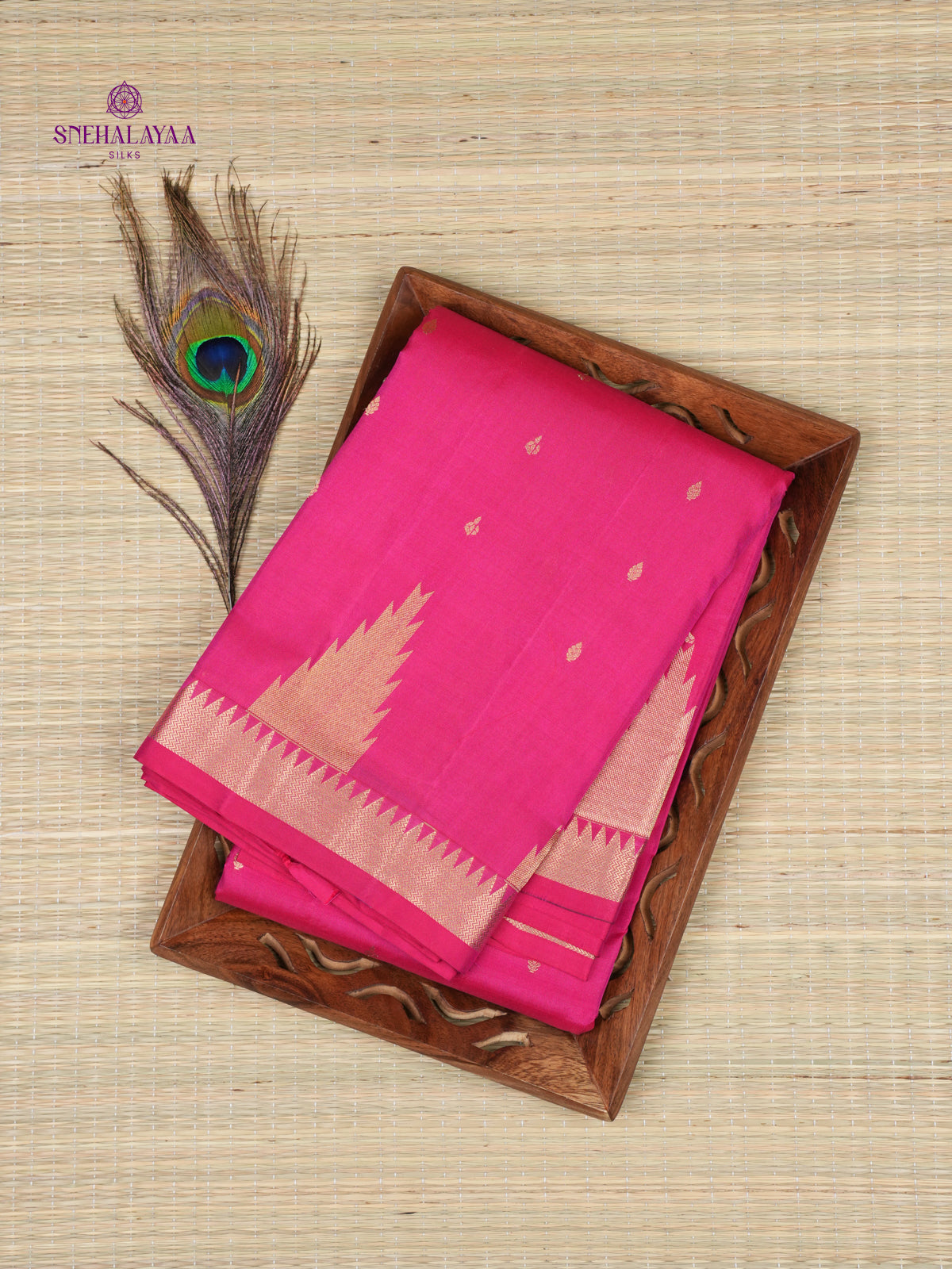 Pink Kanjivaram Silk Saree