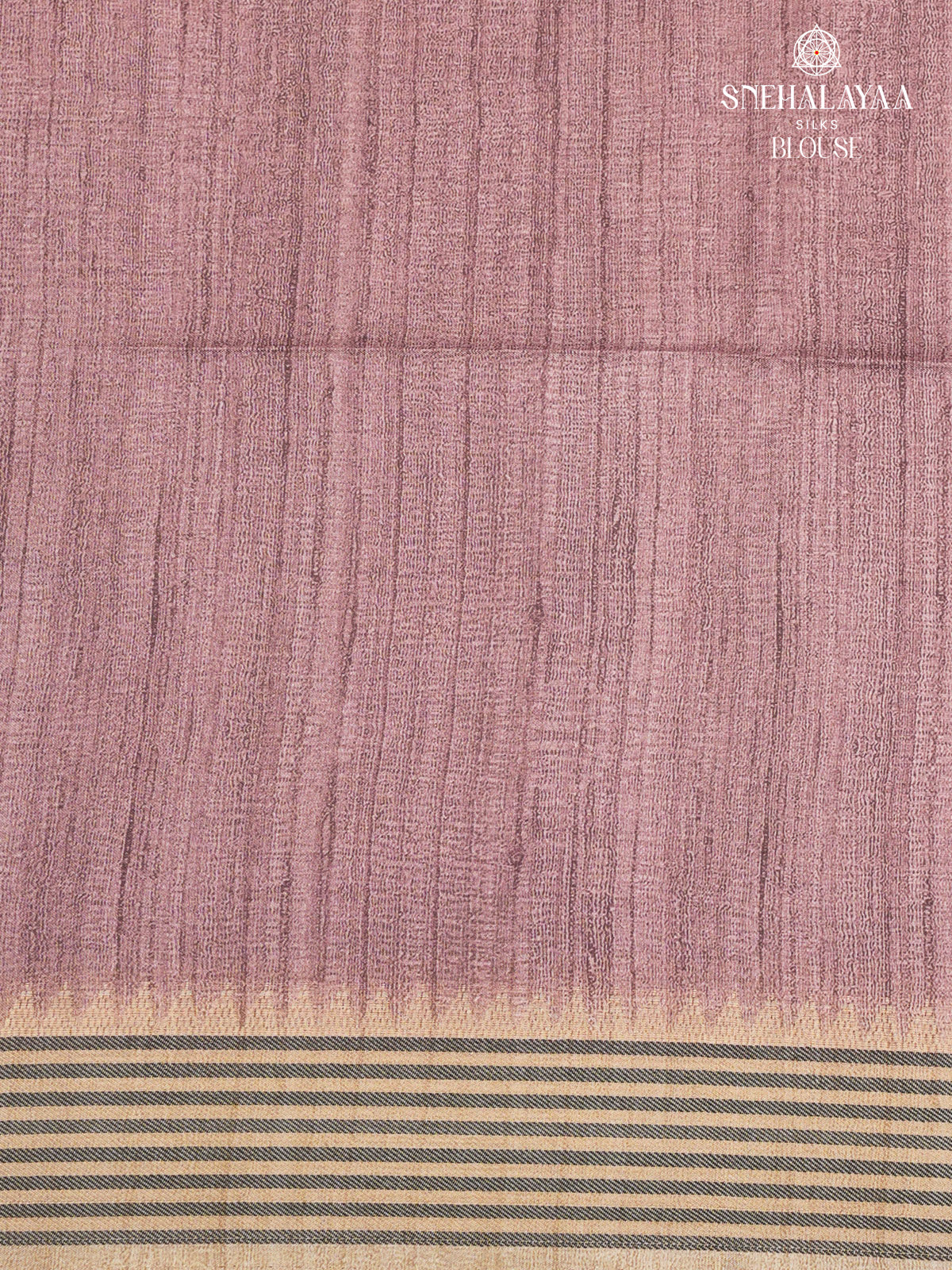 Mauve Rose Kalamkari Tussar Saree