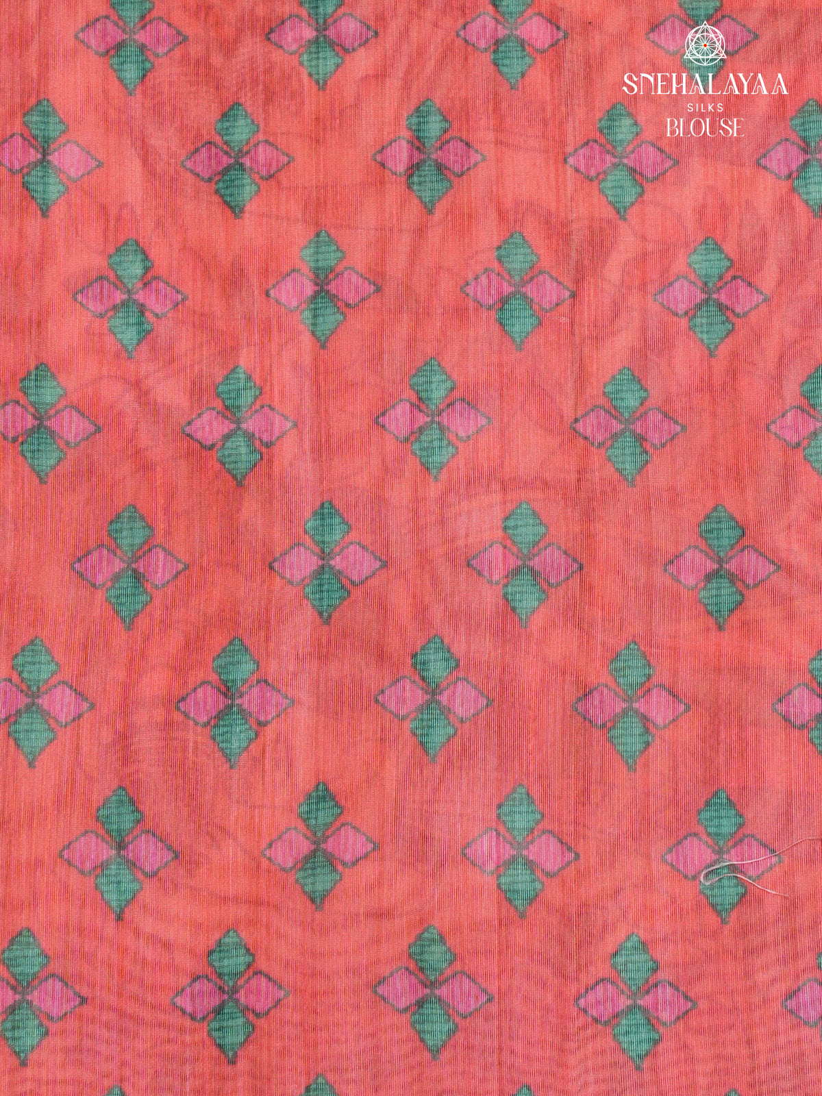 Red Madhubani Printed Saree