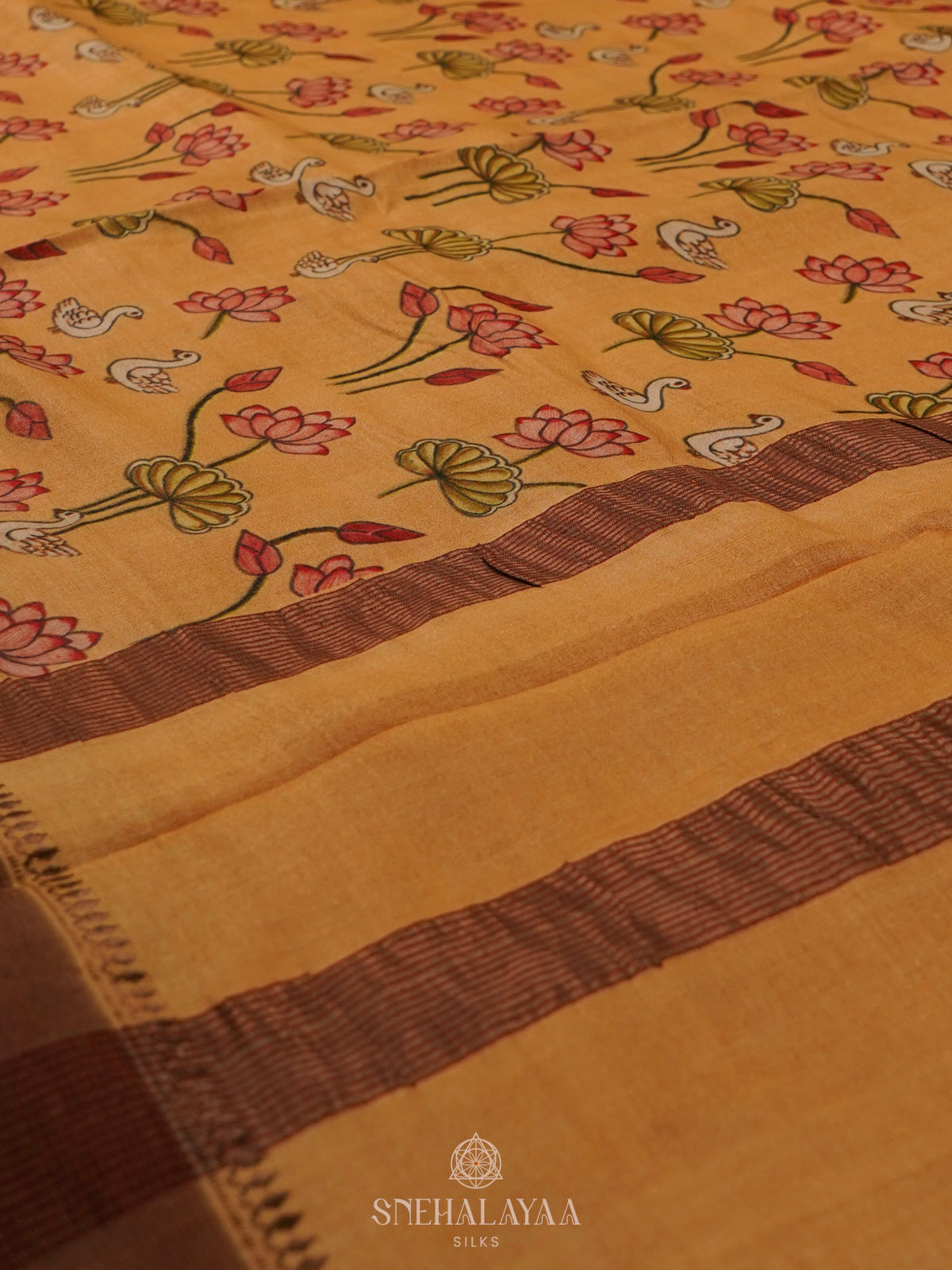 Sandal Tussar Saree