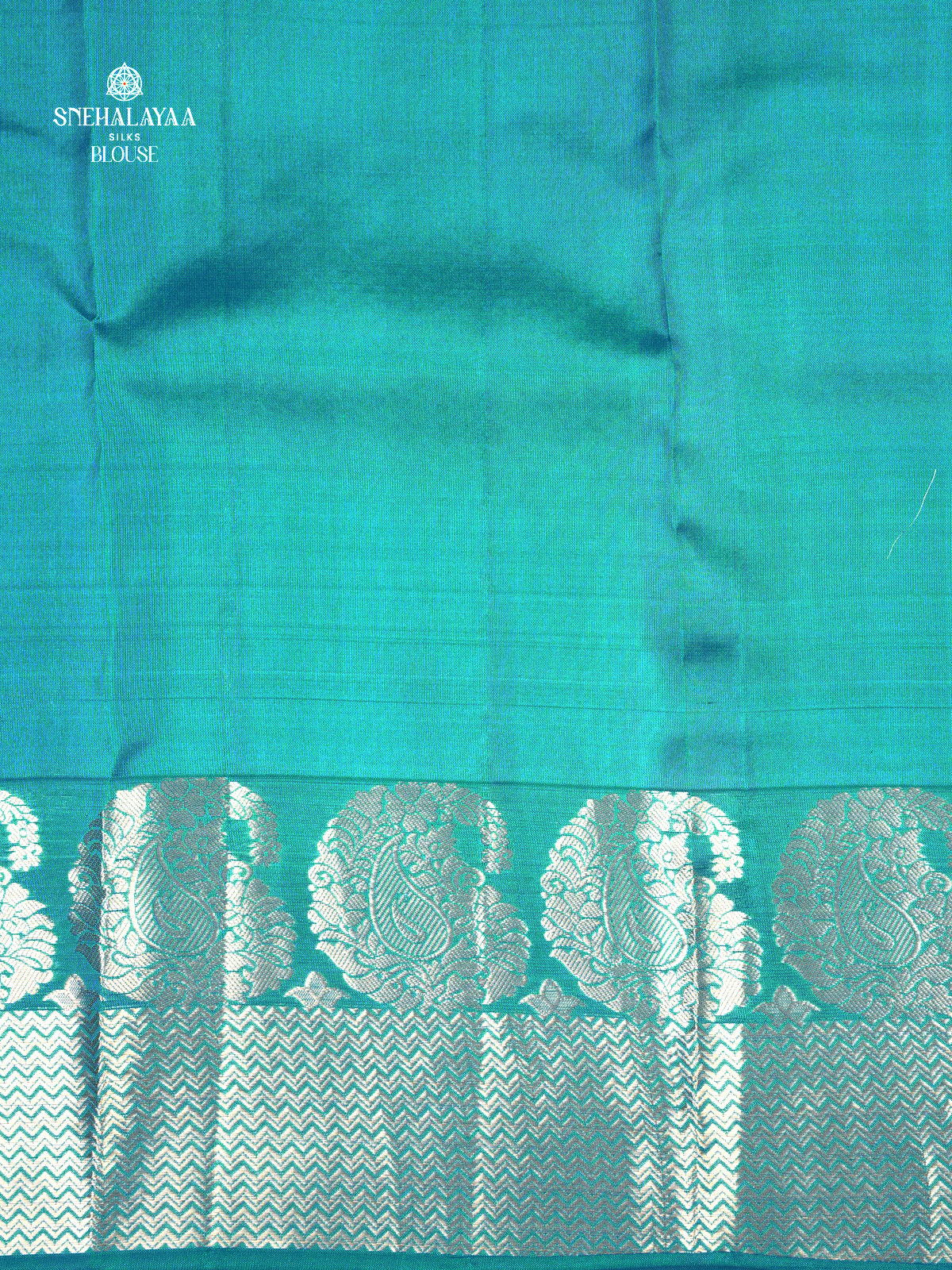 Peacock Blue Kanjivaram Silk Saree