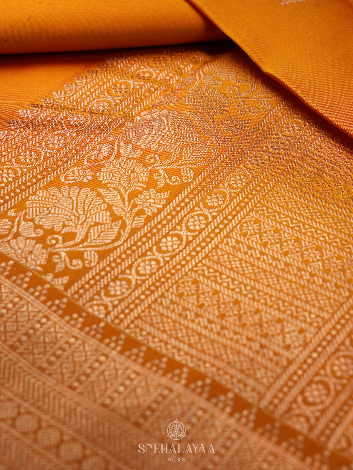 Yellow Kanjivaram Silk Saree