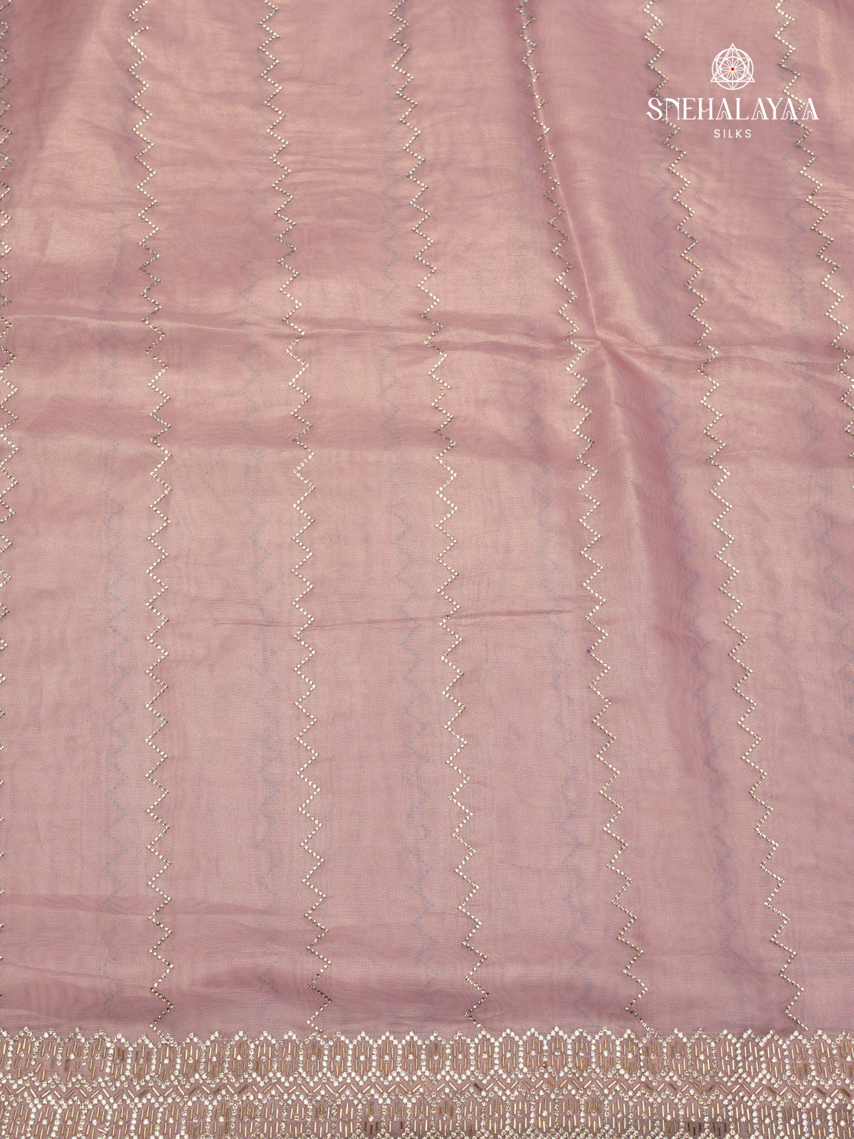 Pastel Pink Designer Saree