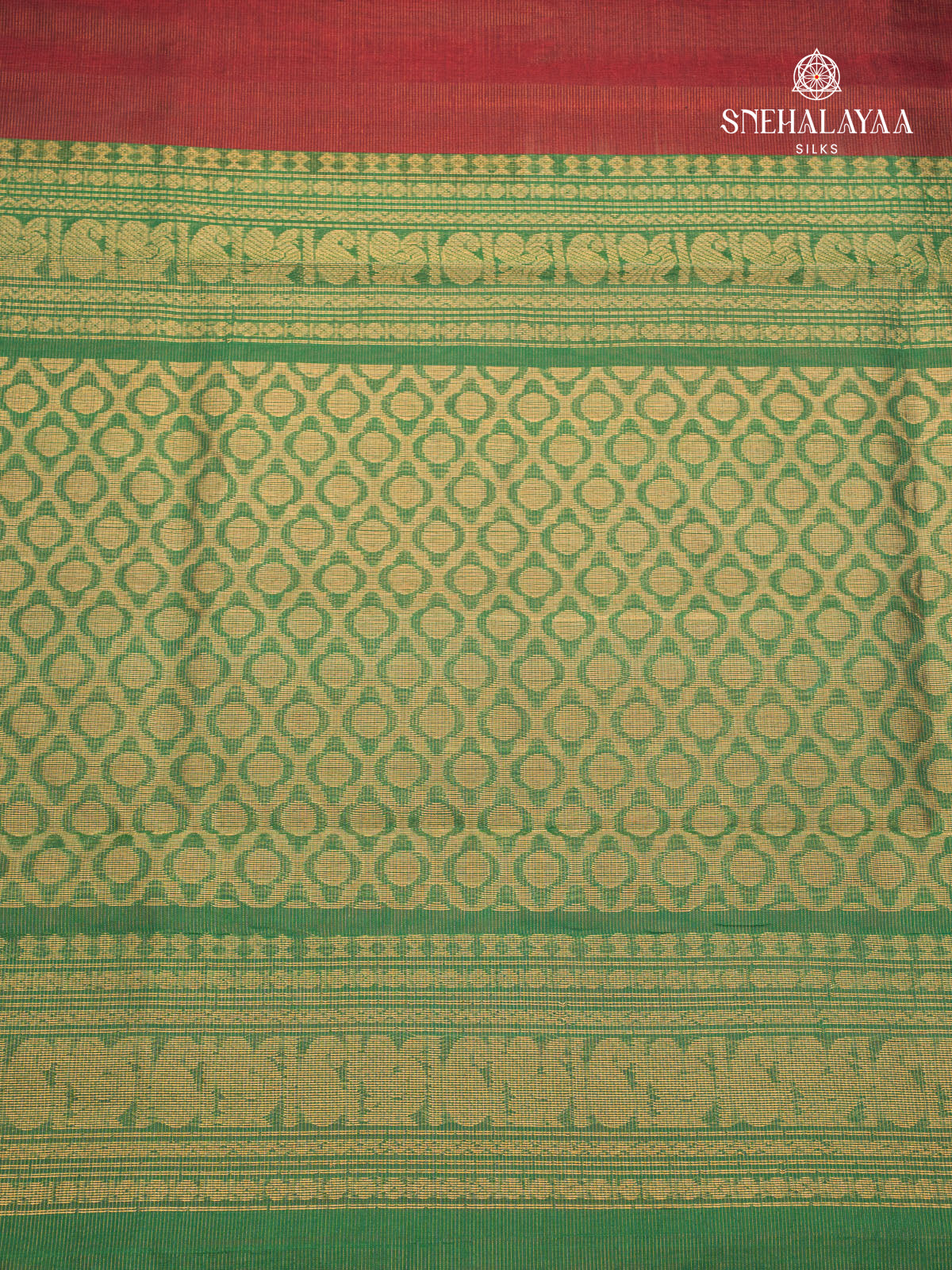 Brown Kanchi Silk Cotton Saree