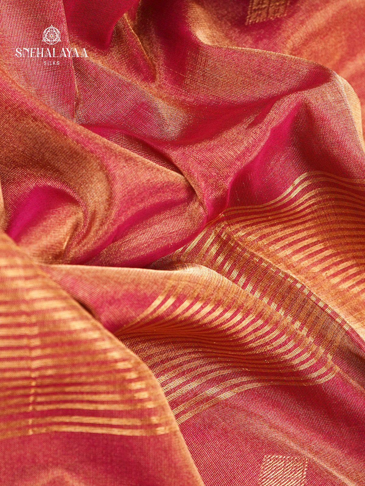 Pale Pink Maheshwari Silk Saree