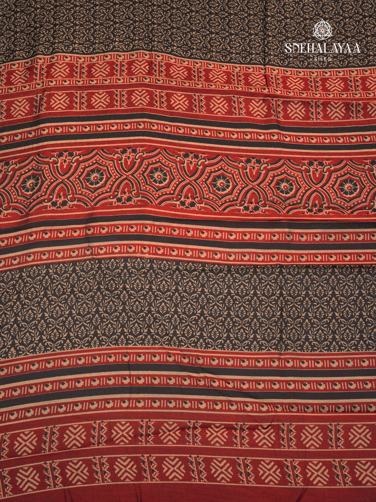 Black Dola Silk Saree