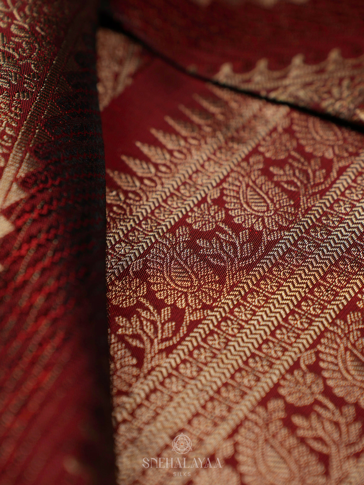 Maroon Kanjivaram Silk Saree