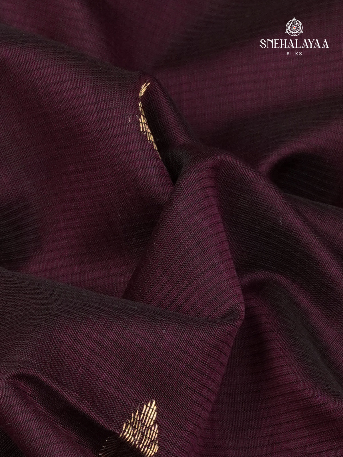 Burgundy Maheshwari Silk Cotton Saree