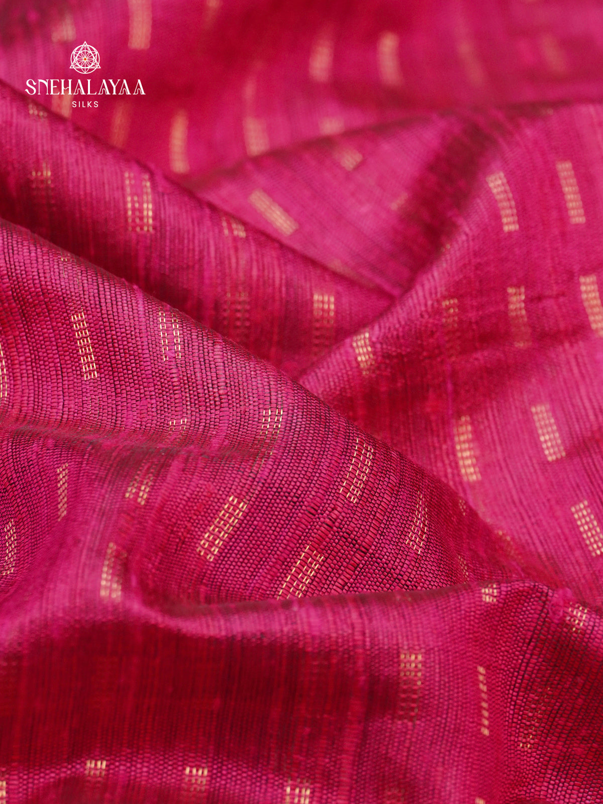 Rani Pink Dupion Silk Saree