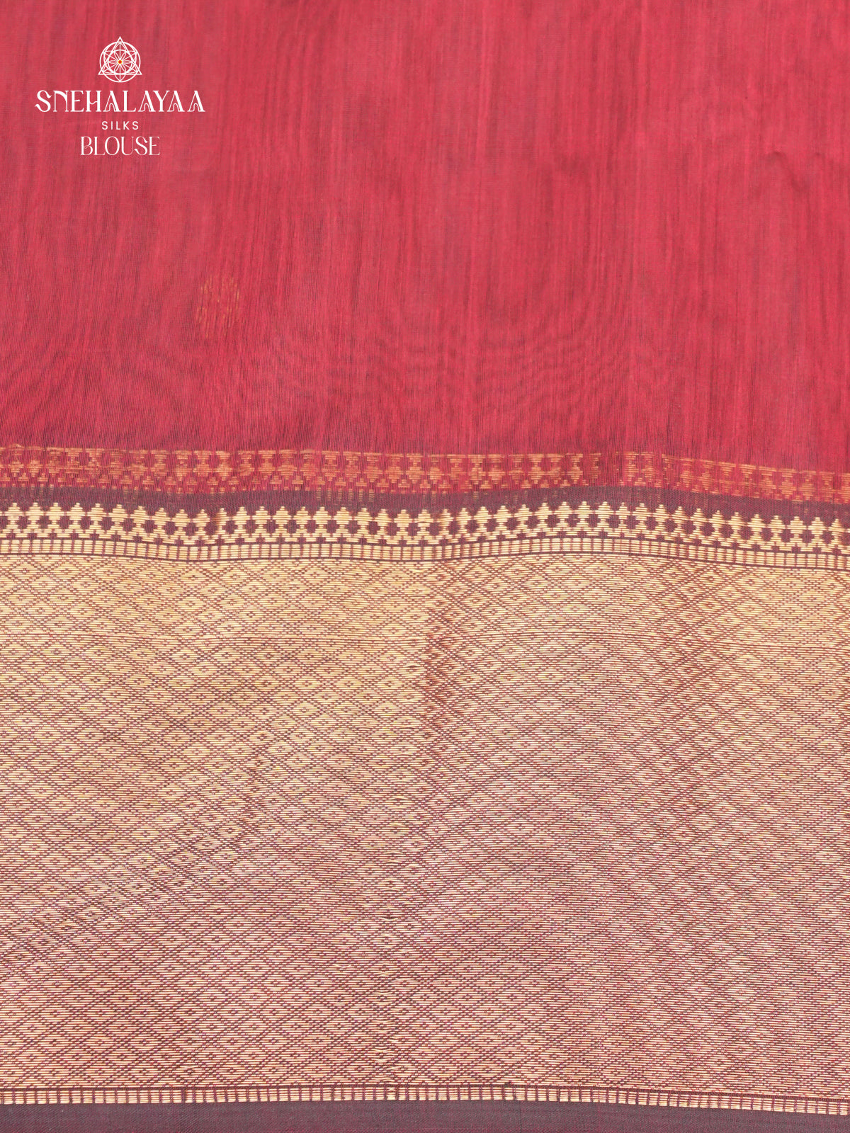 Maroon Maheshwari Silk Cotton Saree
