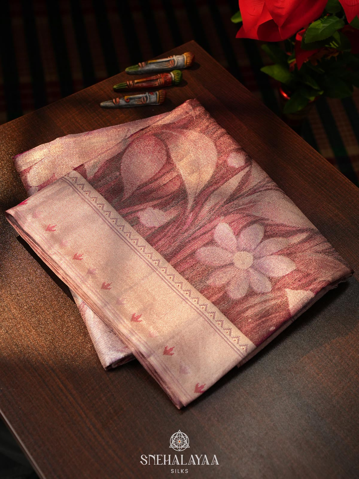 Plum Kanjivaram Silk Saree