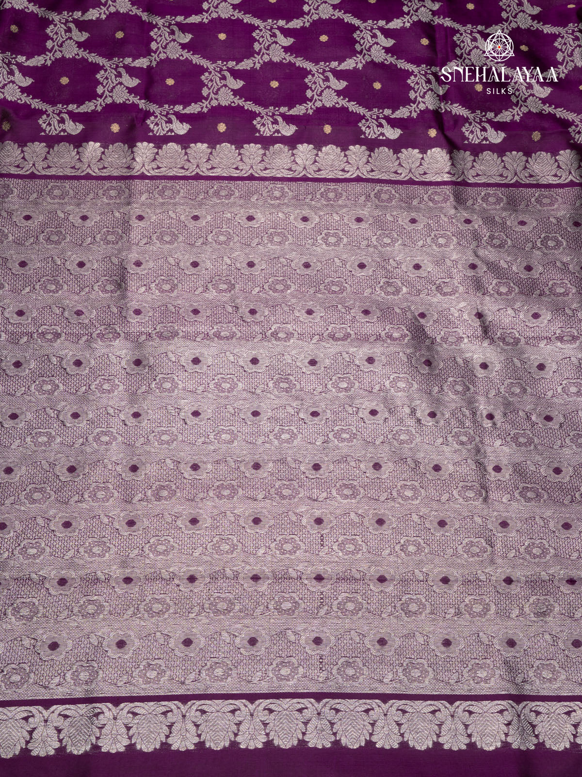 Purple Venkatagiri Silk Saree