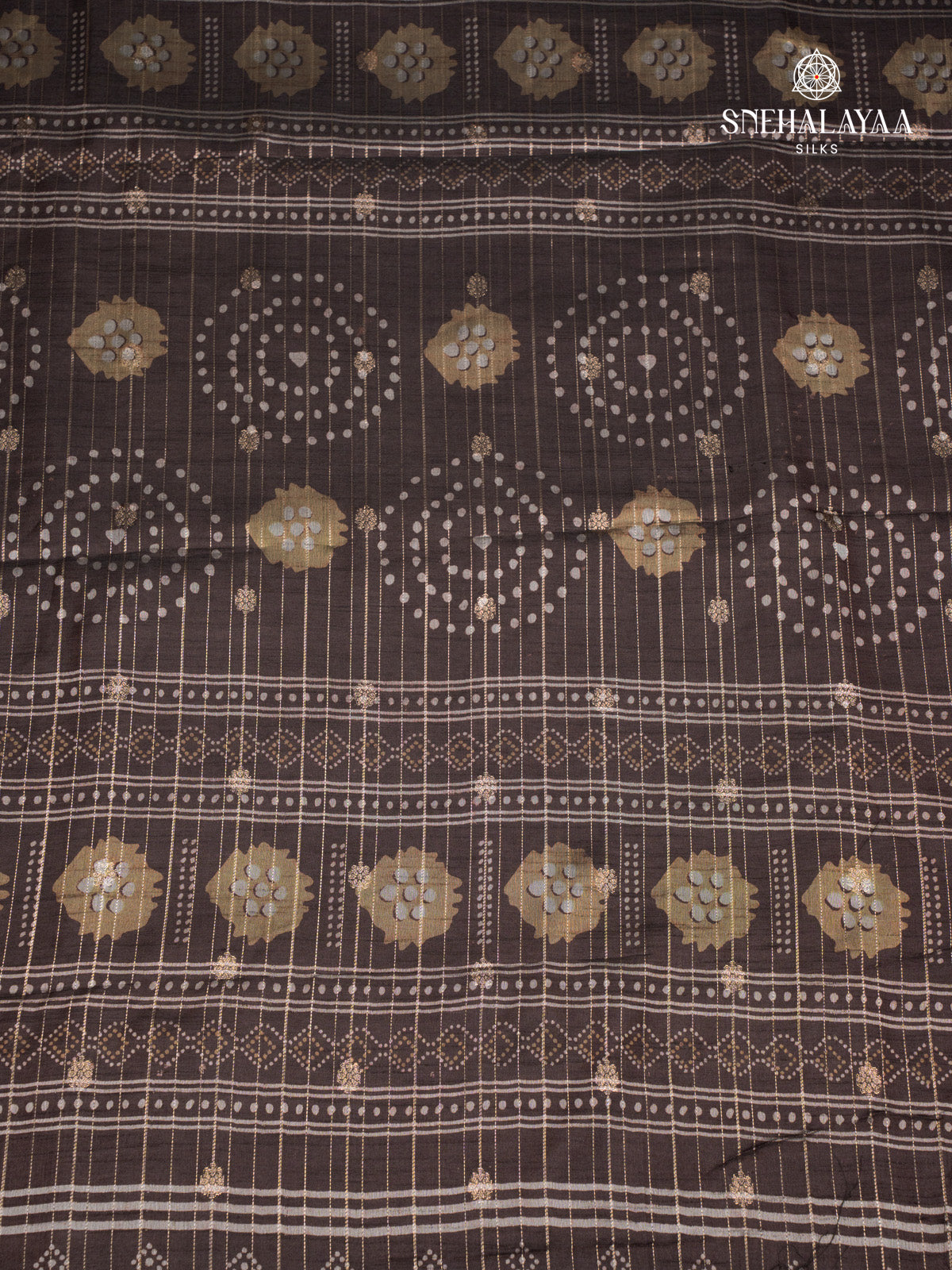 Black Dola Silk Saree