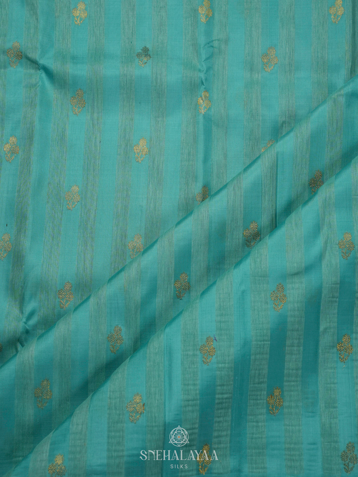 Blue Kanchi Linen Silk Saree