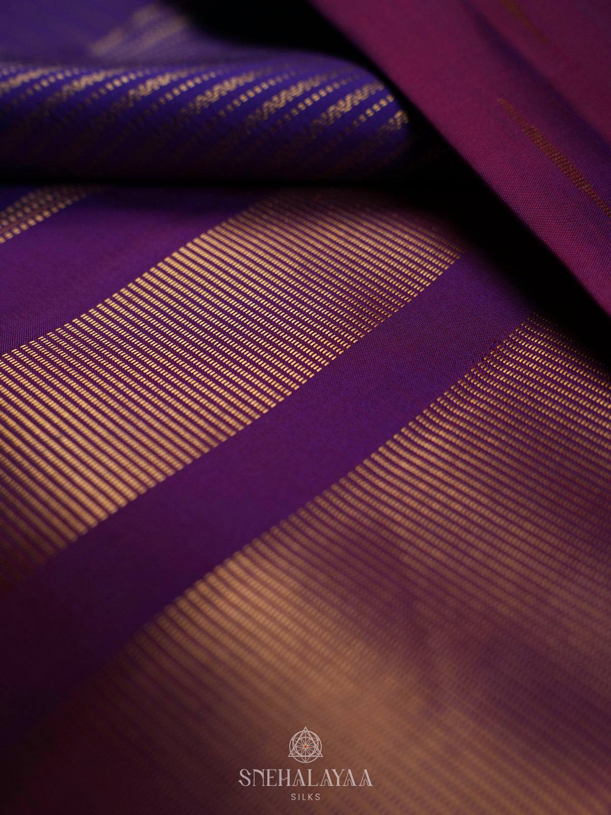 Purple Kanjivaram Silk Saree