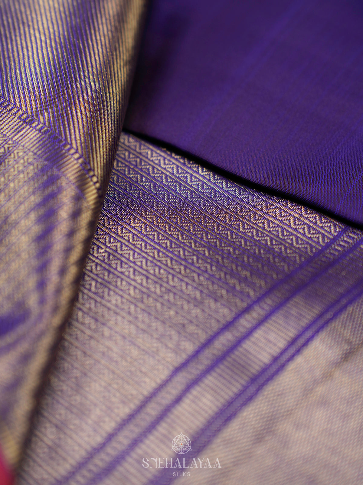 Purple Kanjivaram Silk Saree