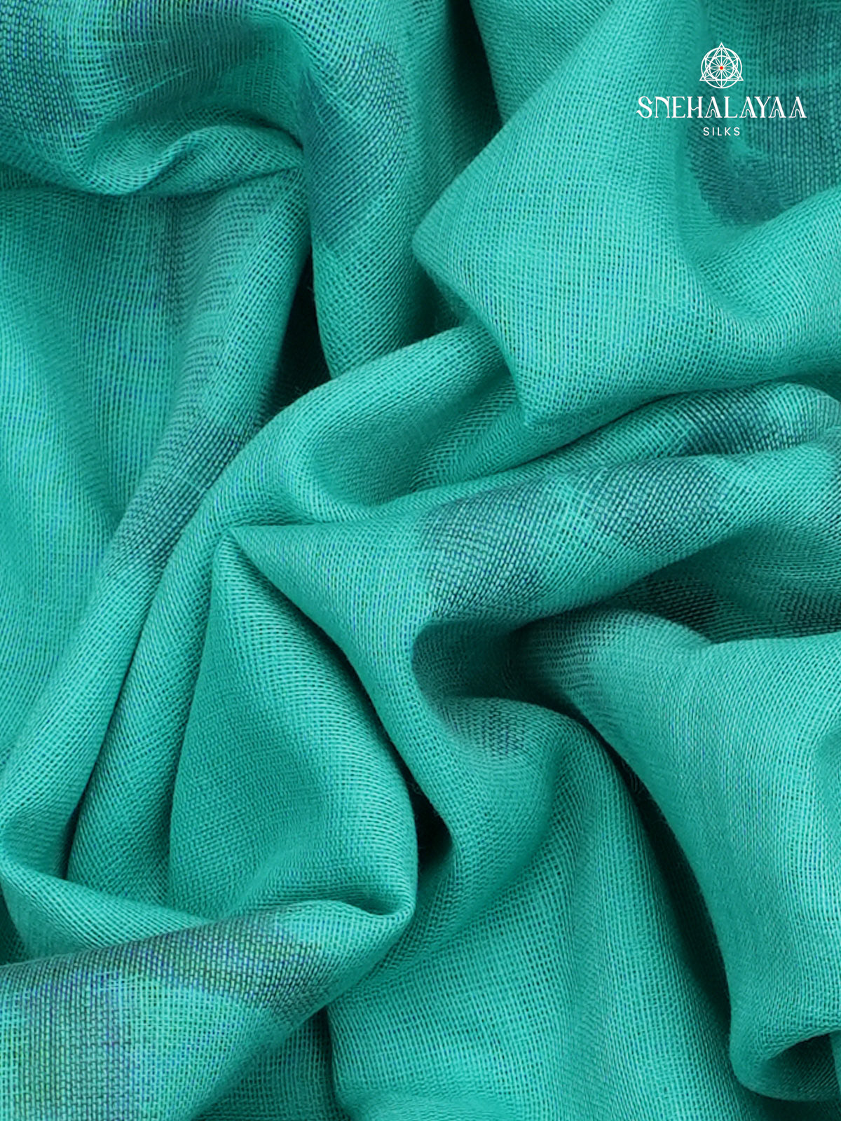 Sky Blue Khadi Cotton Saree