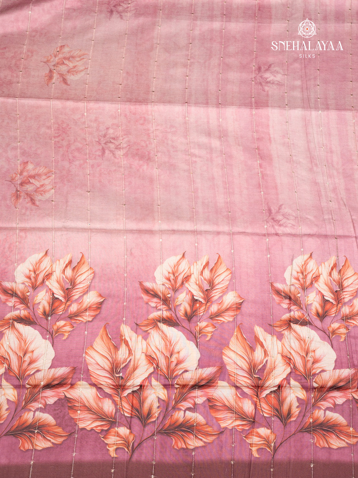 Pink Tussar Saree