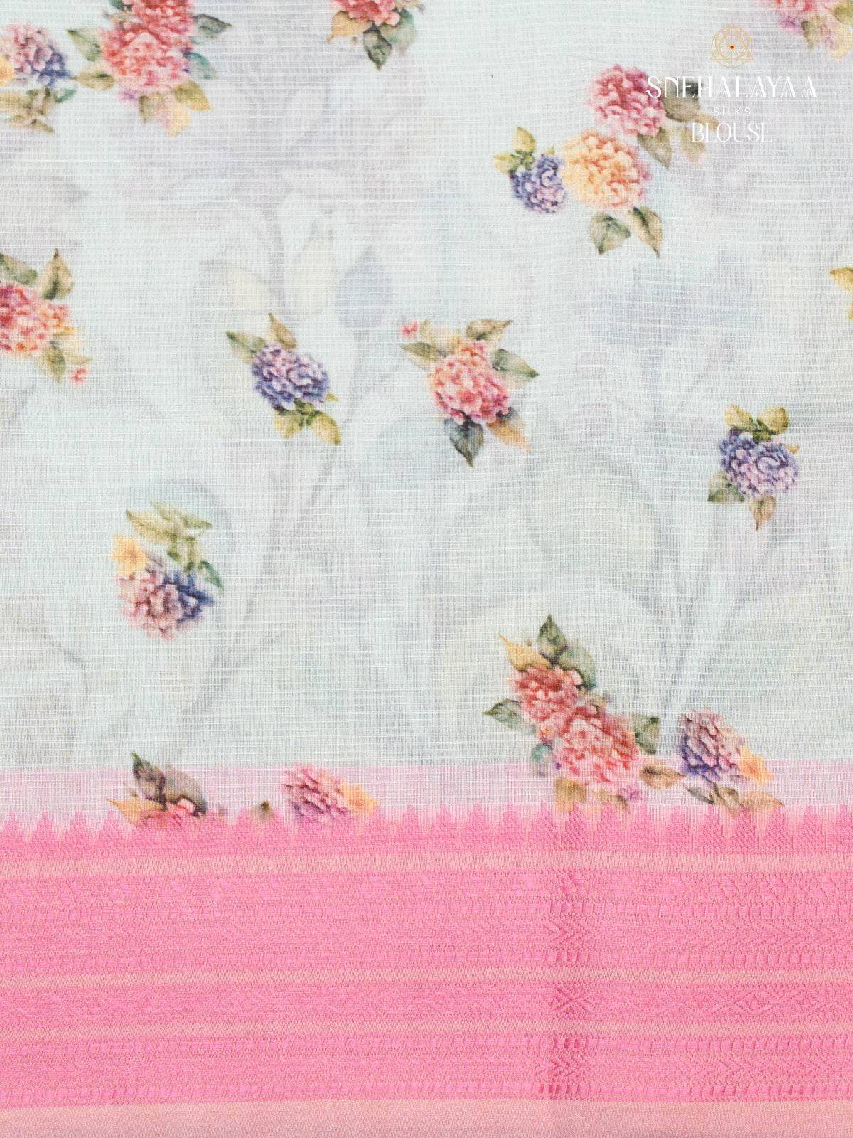 Light Grey Kota Saree