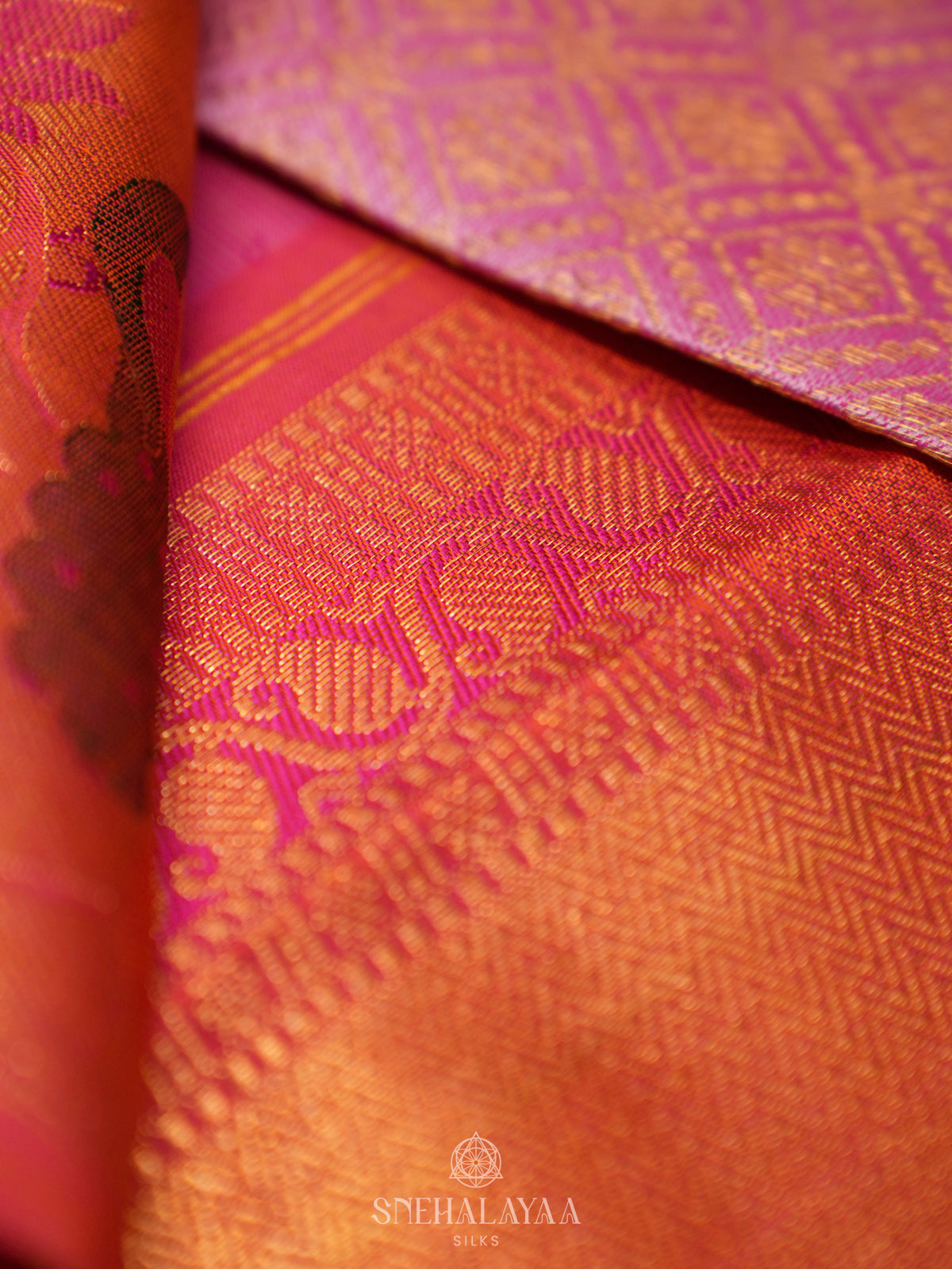 Pale Pink Kanjivaram Silk Saree