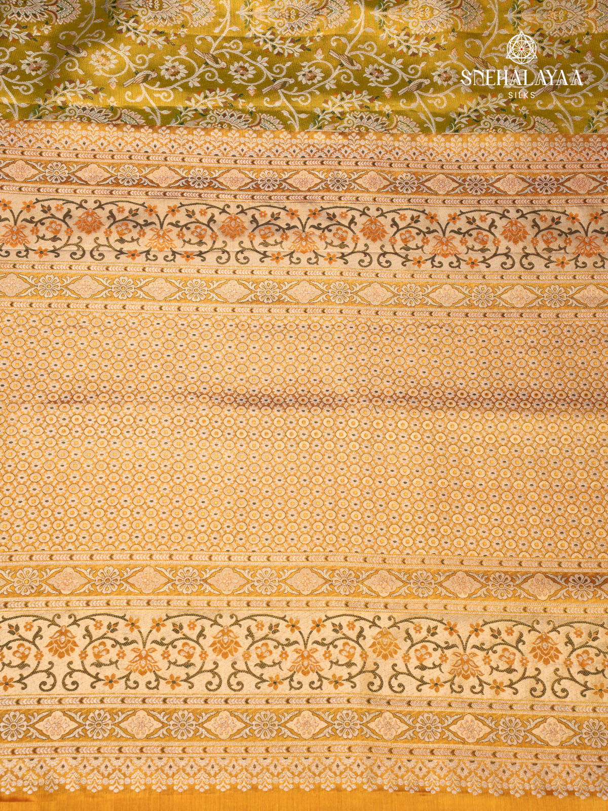 Yellow Kanjivaram Silk Saree