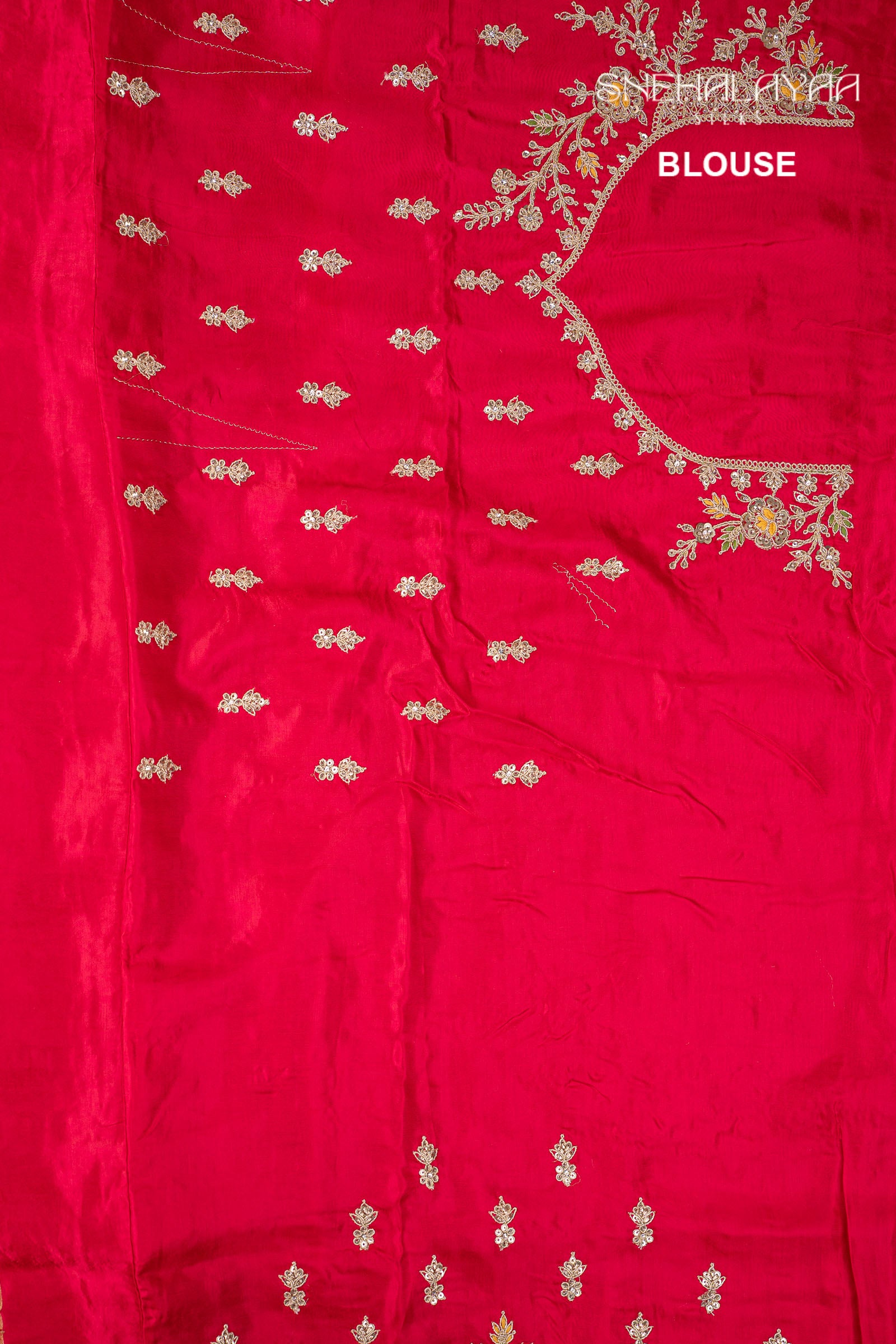 Red Designer Saree