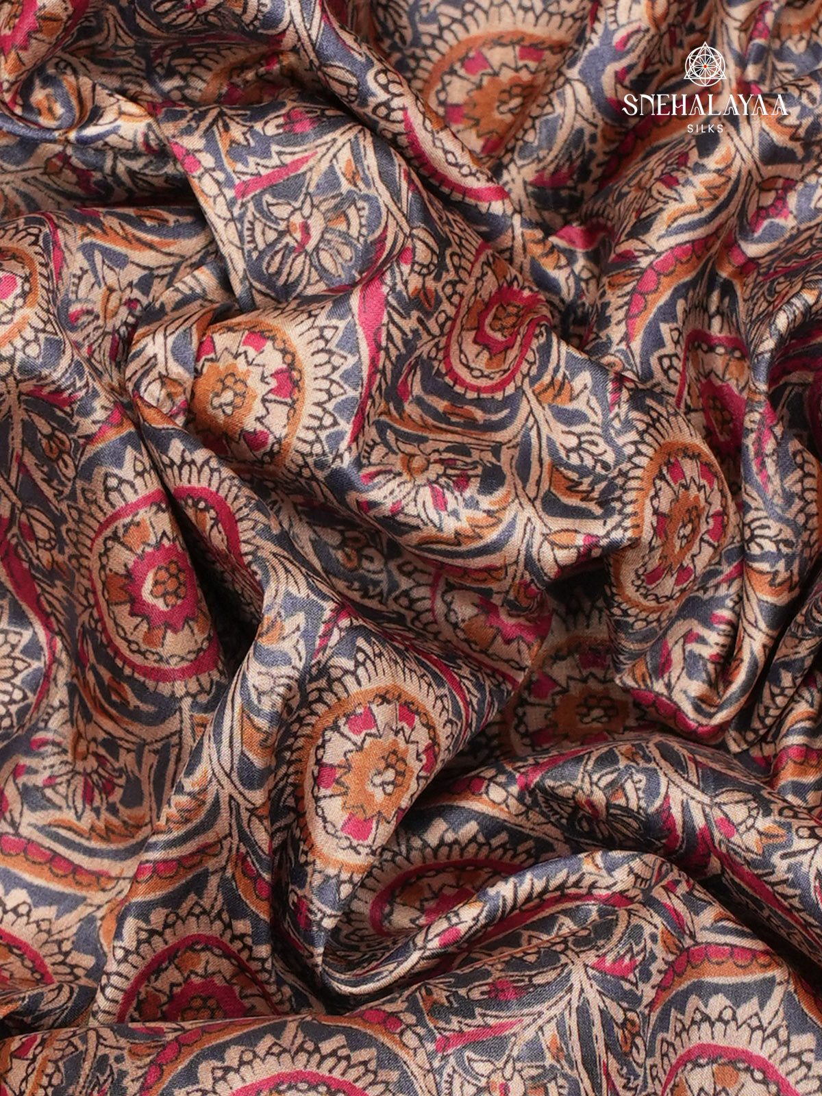 Teal Blue Tussar Saree