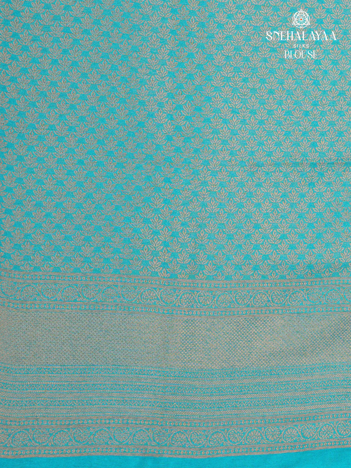 Ocean Blue Soft Silk Saree