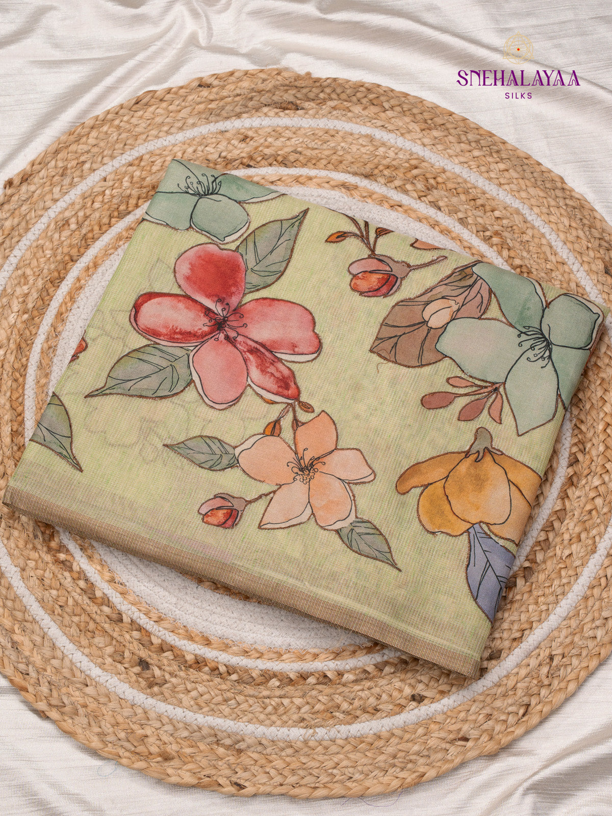 Pista Green Tissue Kota Saree