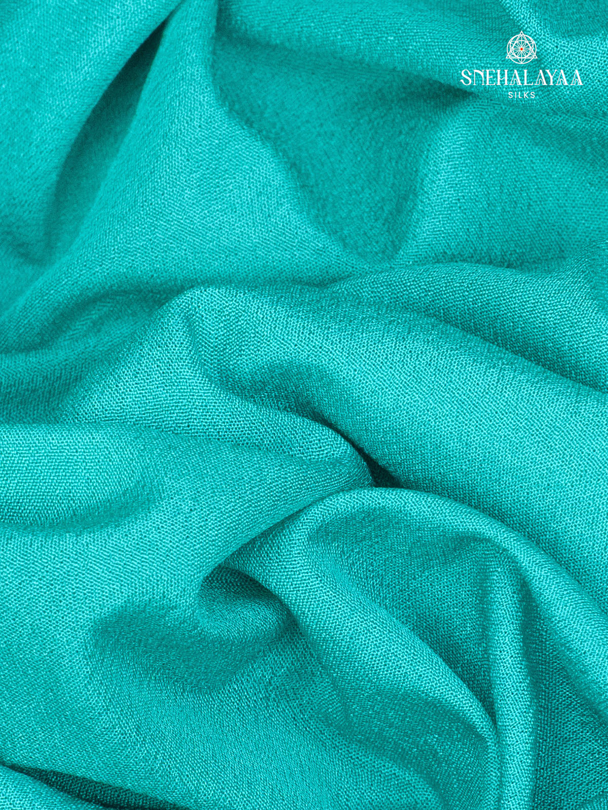 Ocean Blue Mysore Silk Saree