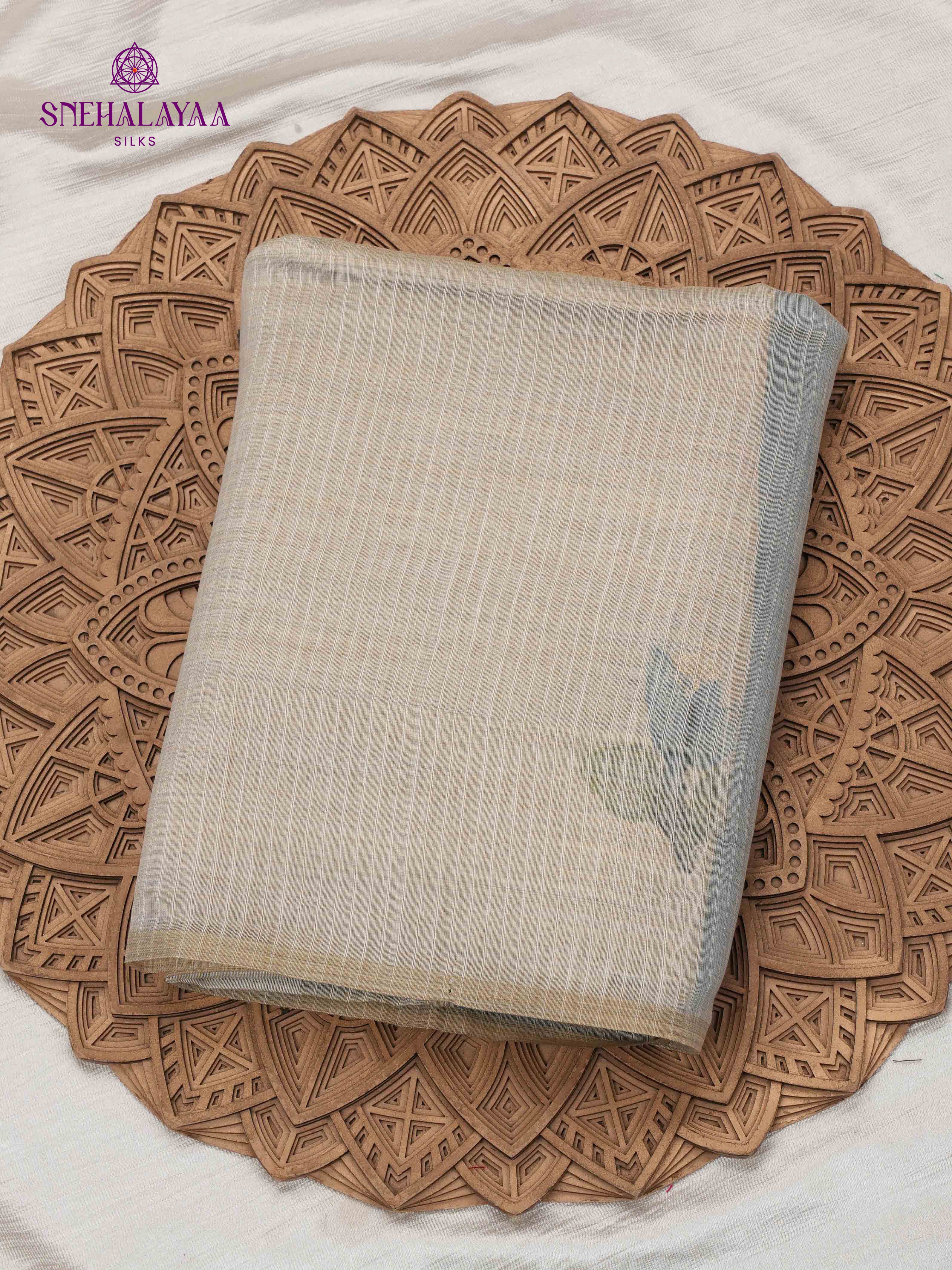 White Munga Cotton Saree