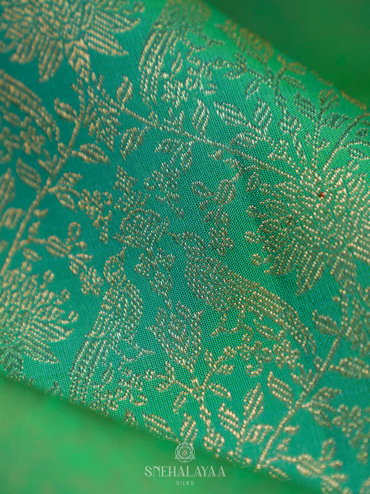 Mint Green Kanjivaram Silk Saree