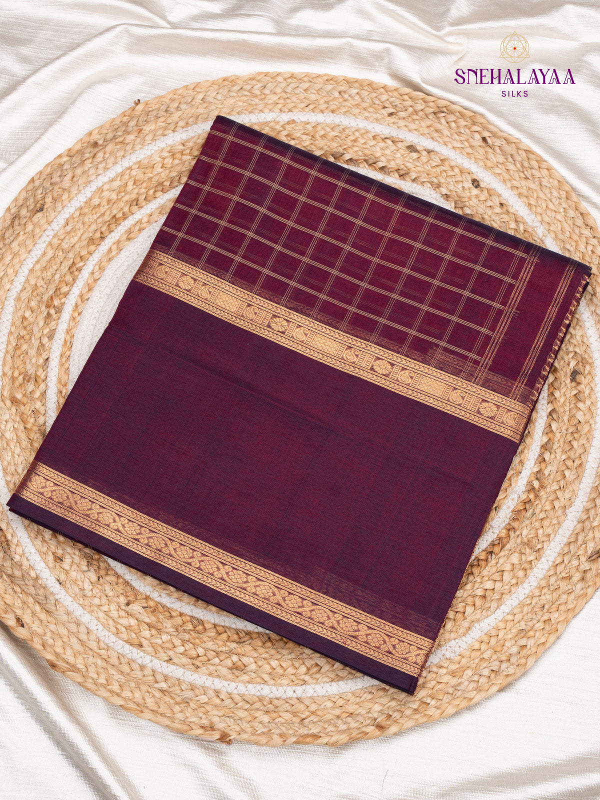 Maroon Kanchi Silk Cotton Saree