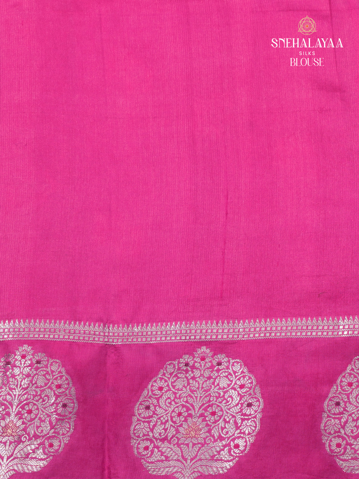Burgundy Banaras Dupion Saree