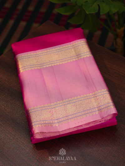 Pink Kanjivaram Silk Saree