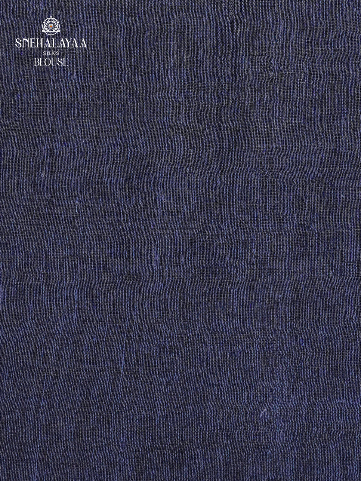 Navy Blue Linen Saree