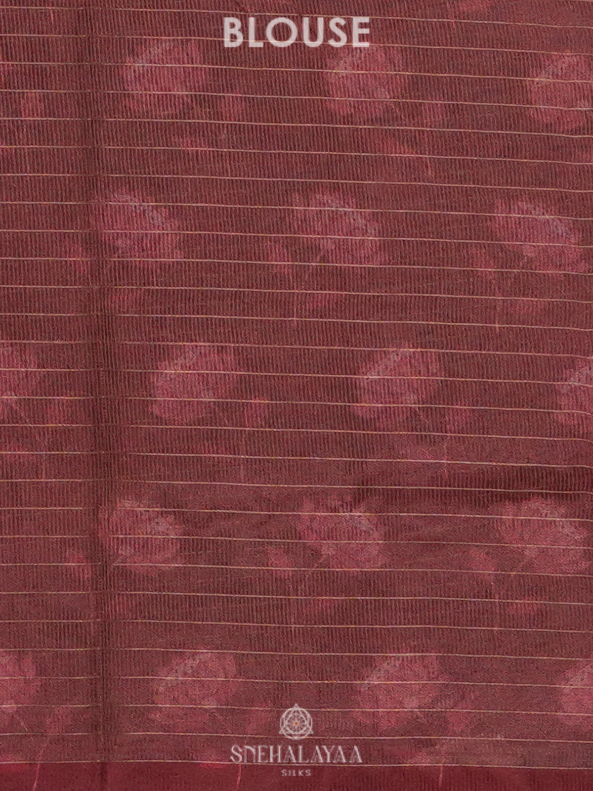 Maroon Linen Tussar Saree