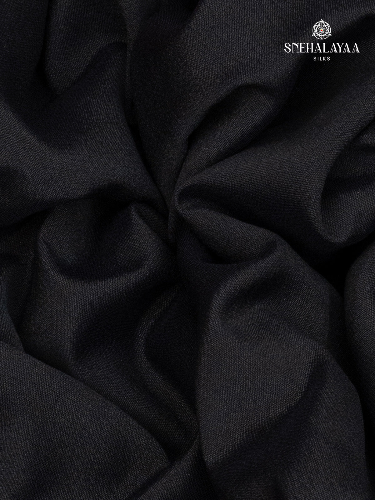 Black Mysore Silk Saree