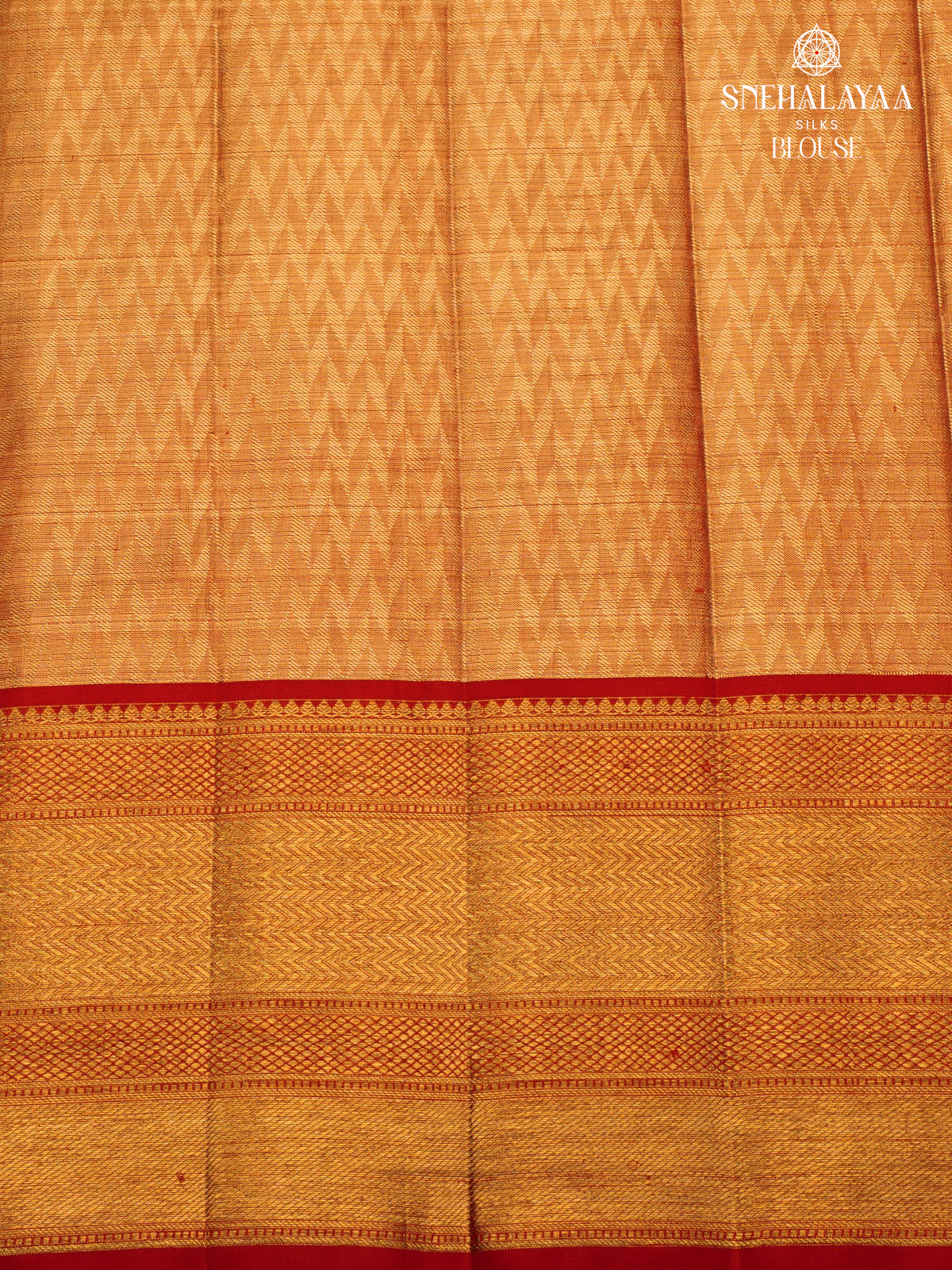 Sandal Tissue Kanjivaram Silk Saree