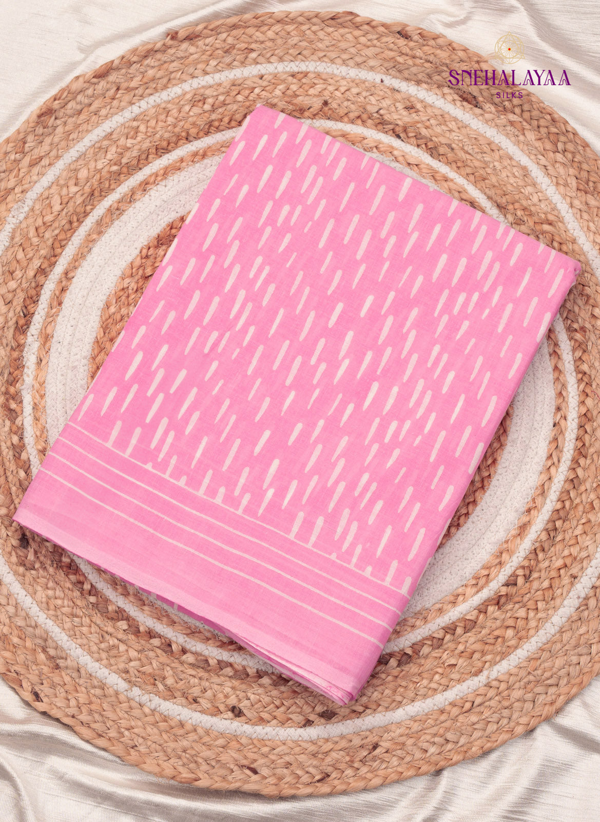 Pink Jaipur Cotton Saree