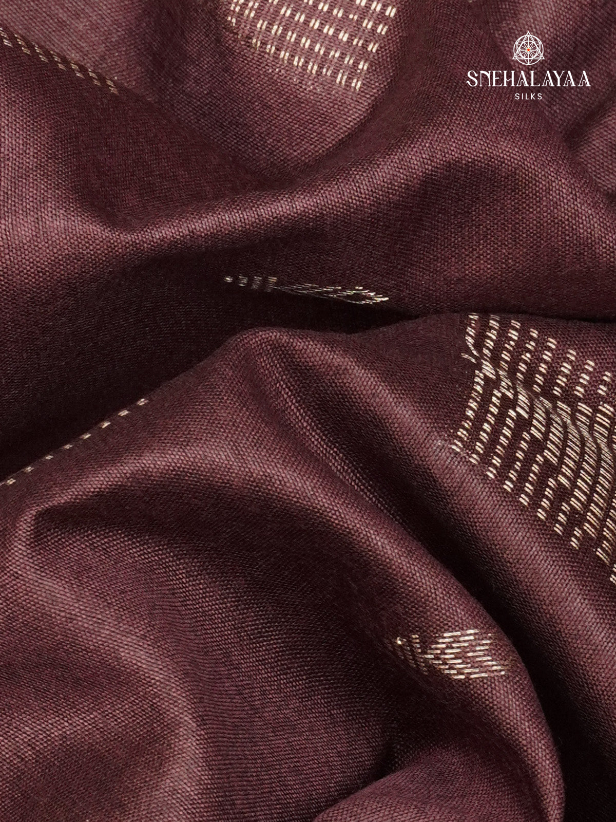 Brown Bamboo Silk Saree