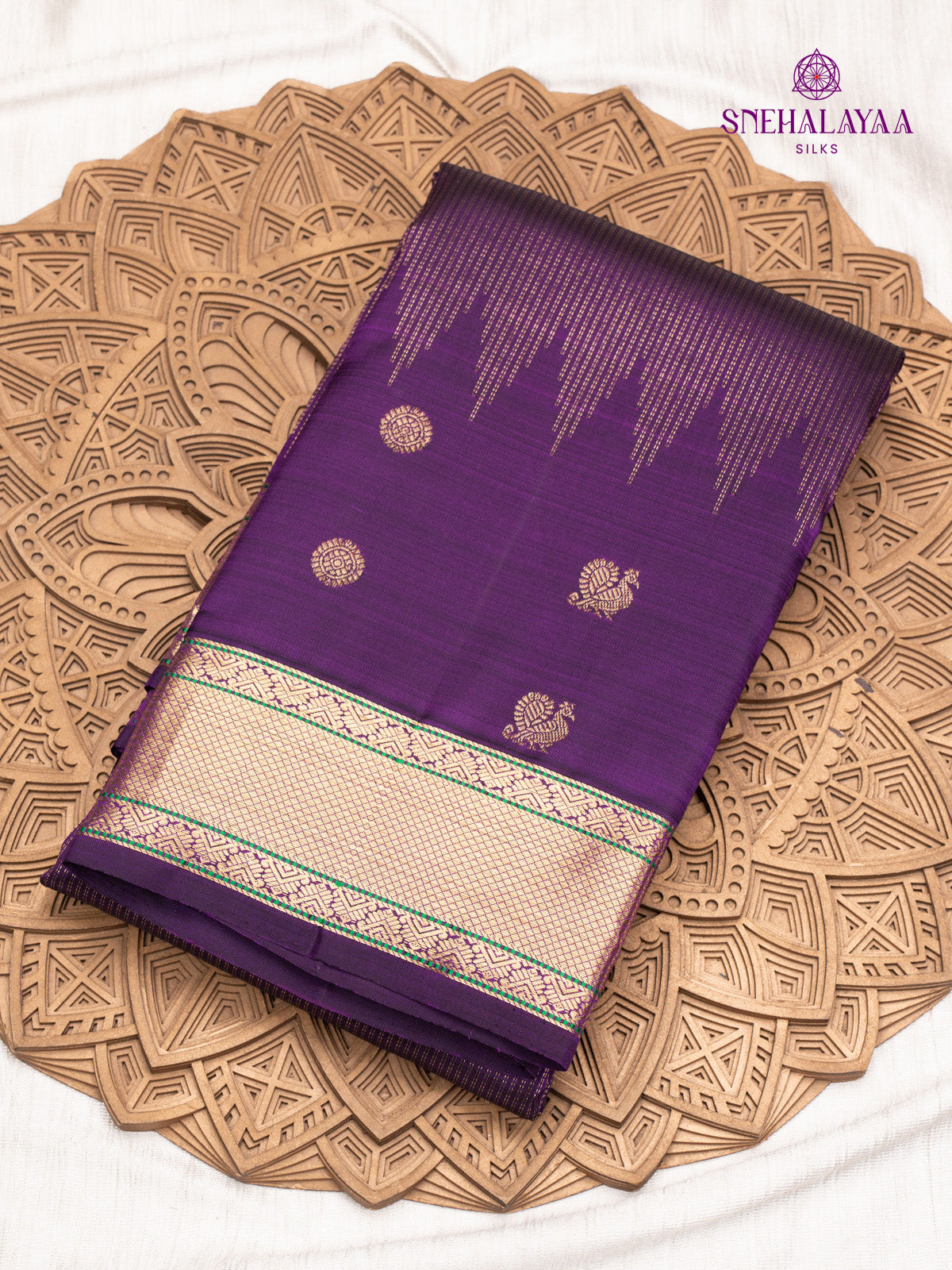 Purple Kanjivaram Silk Saree